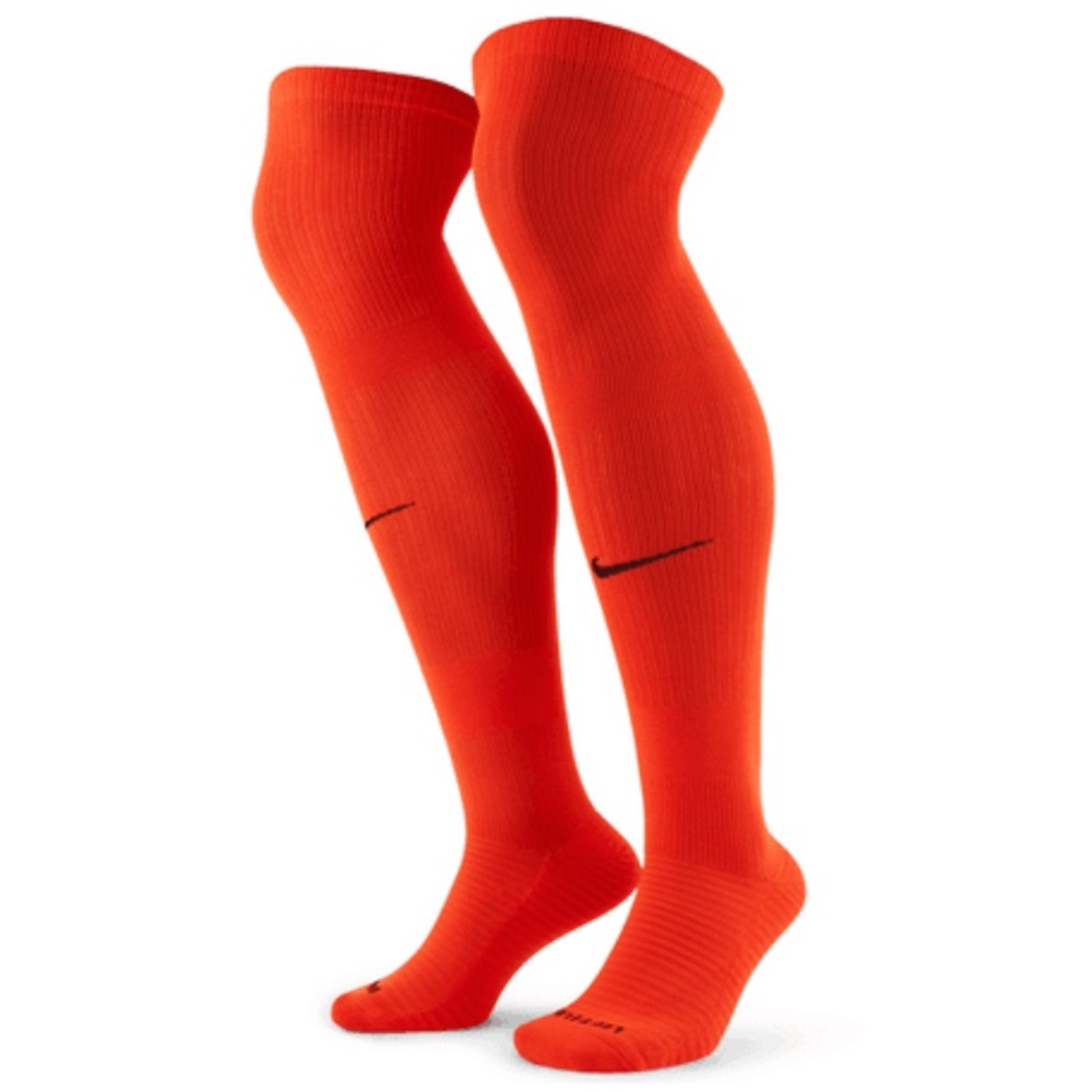 NIKE Matchfit Soccer Knee-High Socks - Orange/Black